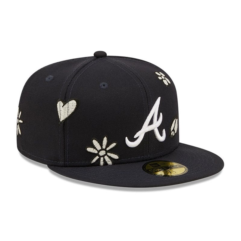 Blue New Era Atlanta Braves MLB Sunlight Pop Cap 59fifty | DIOH54192