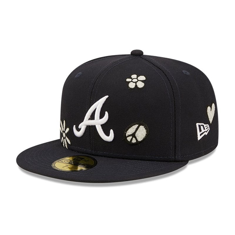 Blue New Era Atlanta Braves MLB Sunlight Pop Cap 59fifty | DIOH54192