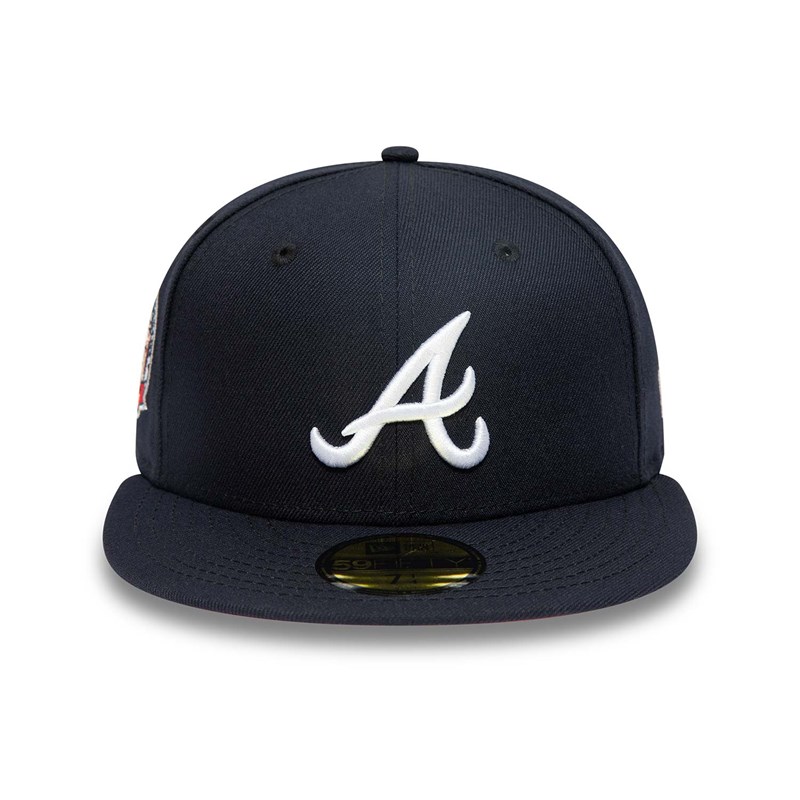 Blue New Era Atlanta Braves National League Stadium Fitted Cap 59fifty | OPXN41865