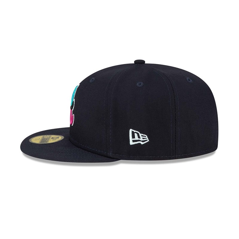 Blue New Era Atlanta Braves Polarlights Fitted Cap 59fifty | UZKD12639