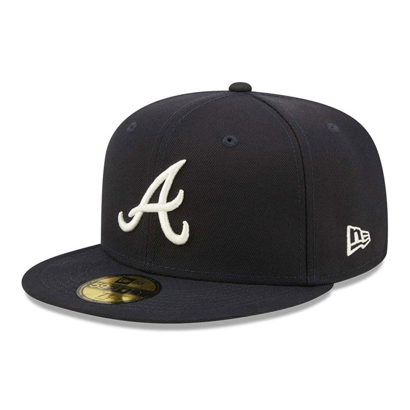 Blue New Era Atlanta Braves Pop Fitted Cap 59fifty | HJNR06295