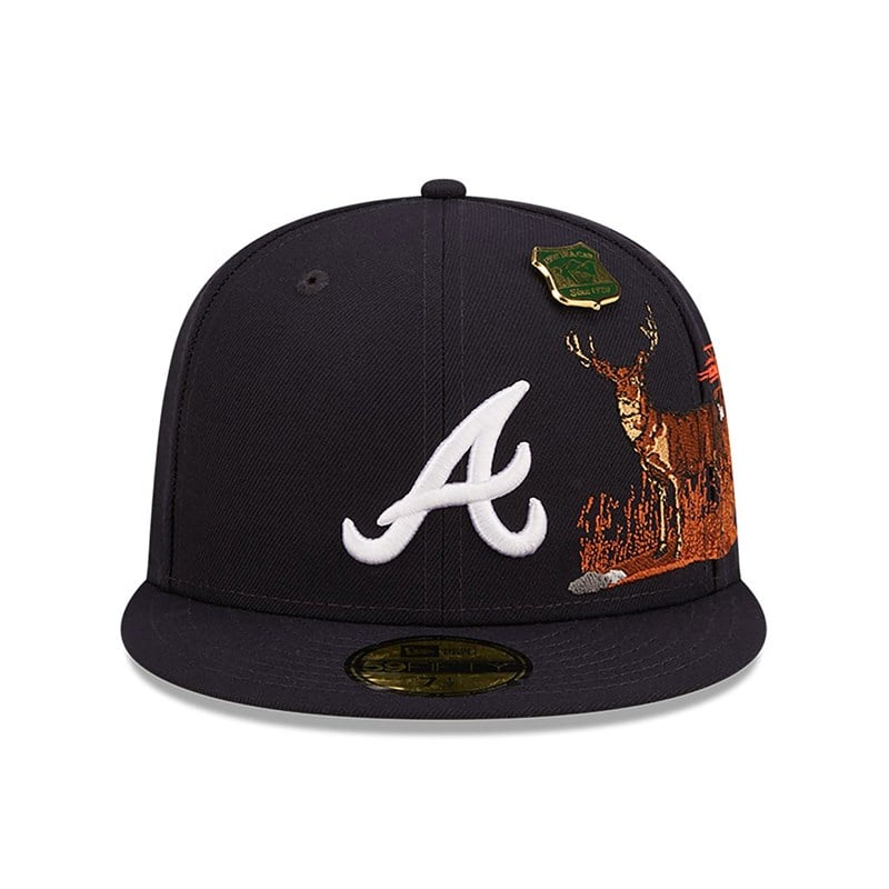 Blue New Era Atlanta Braves State Park Fitted Cap 59fifty | TCPW29184