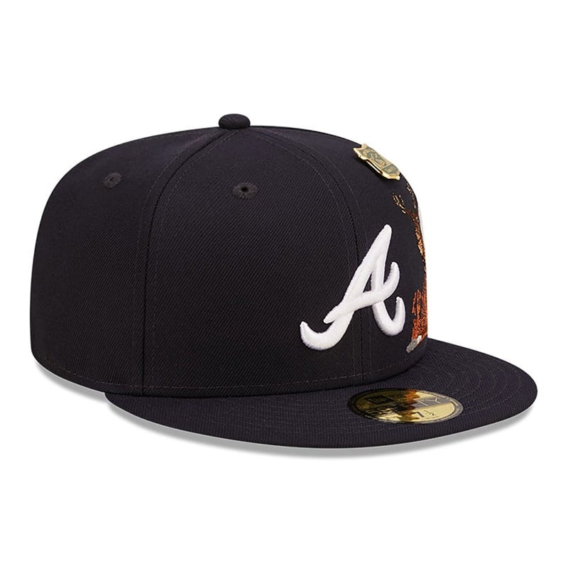 Blue New Era Atlanta Braves State Park Fitted Cap 59fifty | TCPW29184