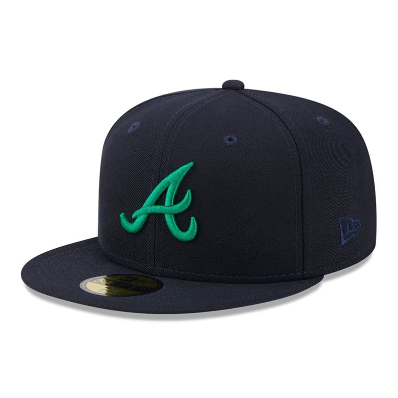 Blue New Era Atlanta Braves State Tartan Fitted Cap 59fifty | FZWE49367