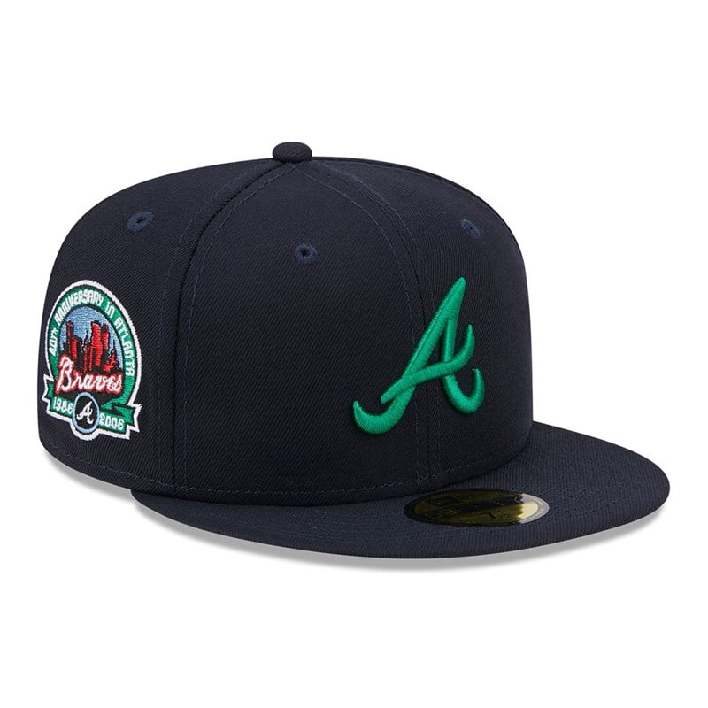 Blue New Era Atlanta Braves State Tartan Fitted Cap 59fifty | FZWE49367