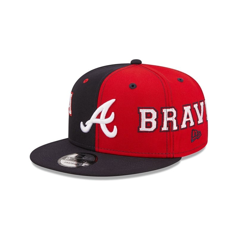 Blue New Era Atlanta Braves Teamsplit Cap 9fifty | VIUB93564