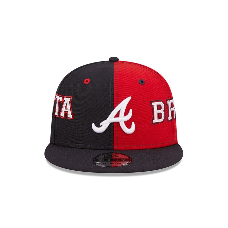 Blue New Era Atlanta Braves Teamsplit Cap 9fifty | VIUB93564