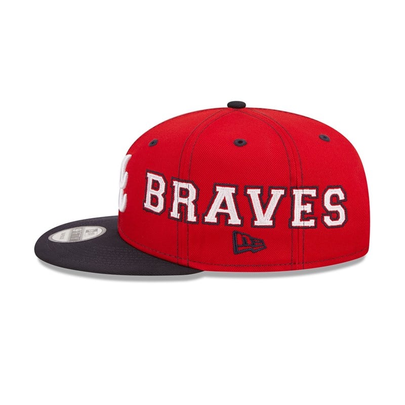 Blue New Era Atlanta Braves Teamsplit Cap 9fifty | VIUB93564