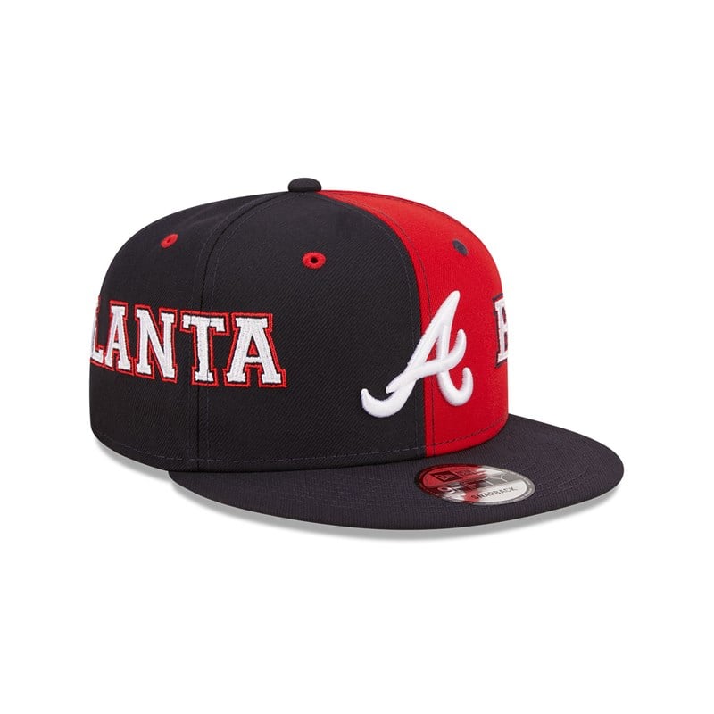 Blue New Era Atlanta Braves Teamsplit Cap 9fifty | VIUB93564