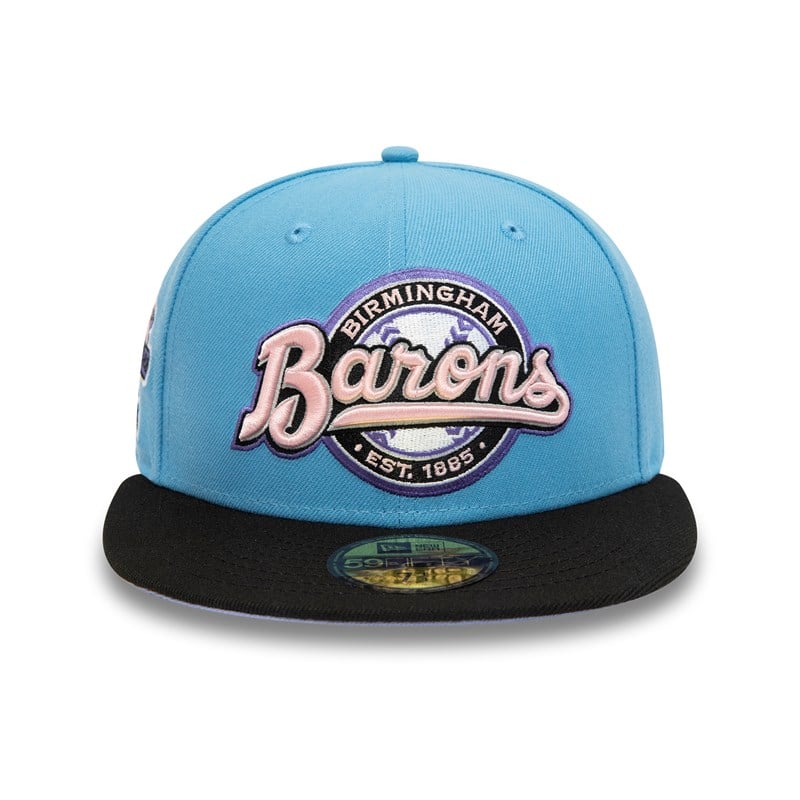 Blue New Era Birmingham Barons Milb Fitted Cap 59fifty | KCQX17402