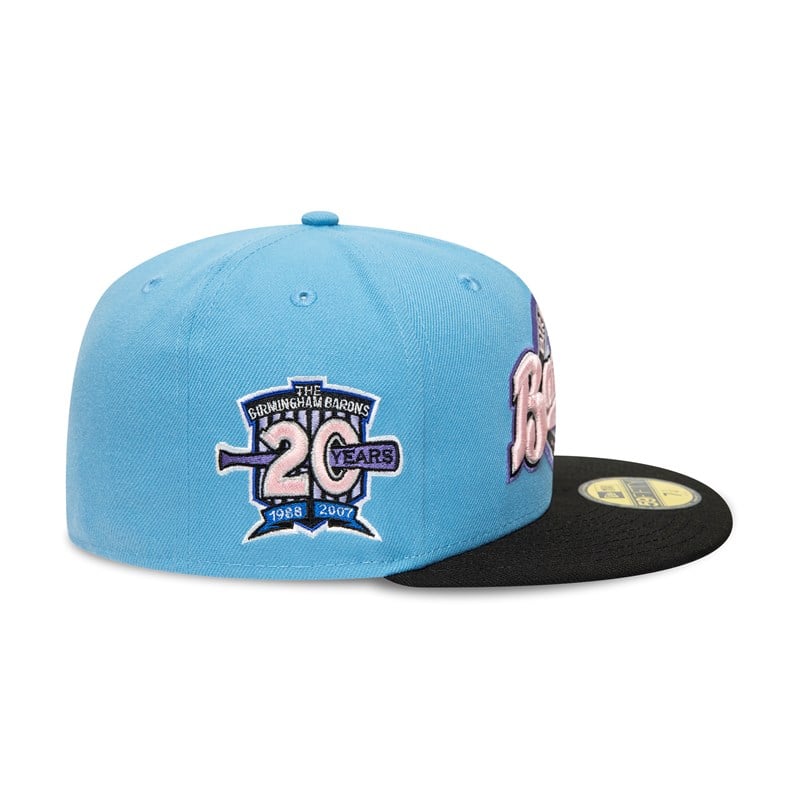 Blue New Era Birmingham Barons Milb Fitted Cap 59fifty | KCQX17402