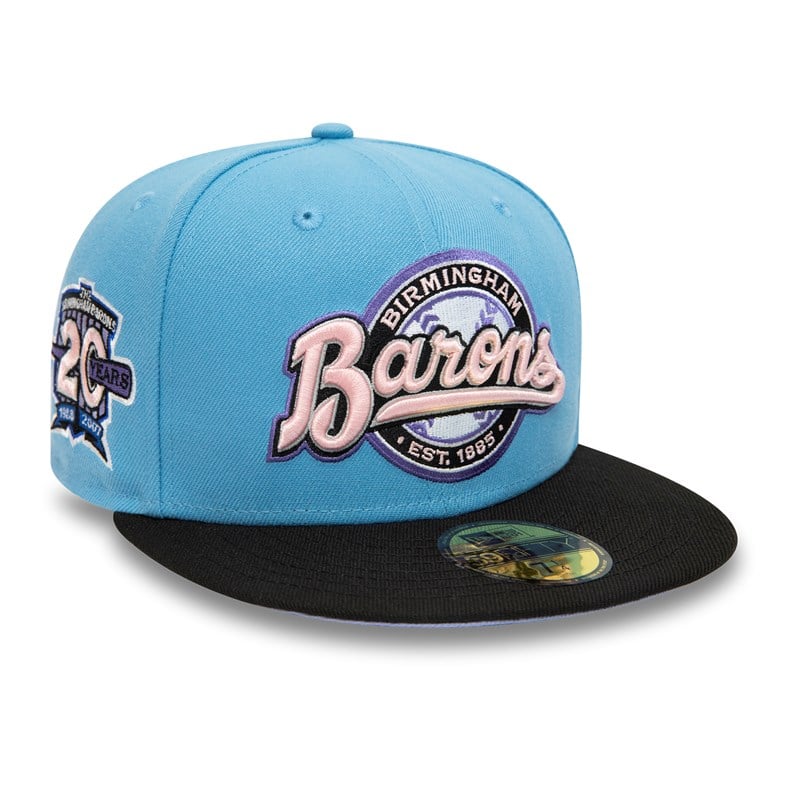 Blue New Era Birmingham Barons Milb Fitted Cap 59fifty | KCQX17402