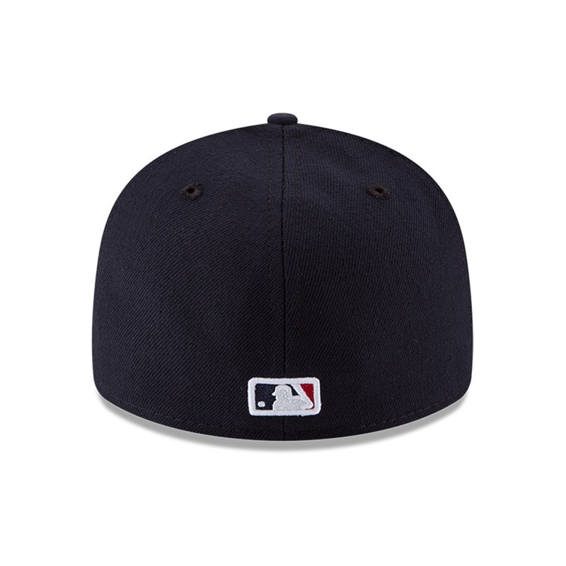 Blue New Era Boston Sox Authentic Collection Low Profile 59fifty | HJLC06342