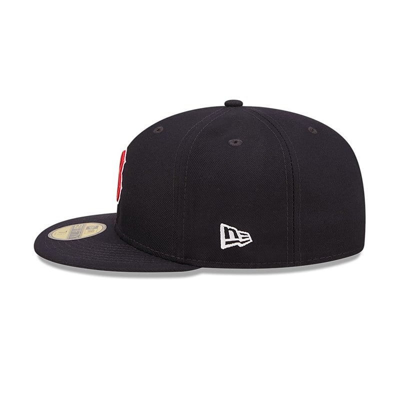 Blue New Era Boston Sox MLB Blooming Fitted Cap 59fifty | PEZH96724