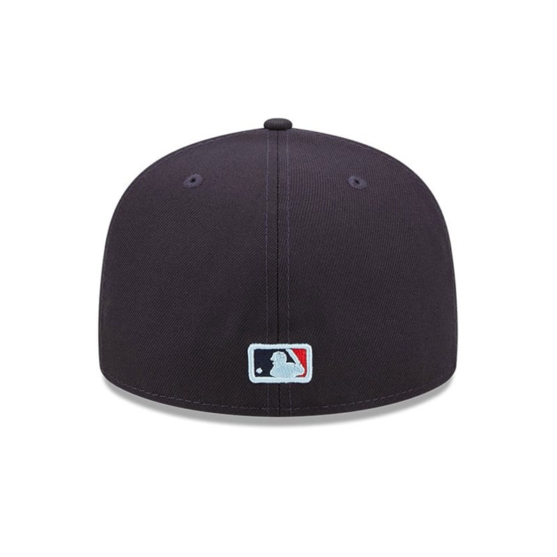 Blue New Era Boston Sox MLB Cloud Fitted Cap 59fifty | UAXR98741