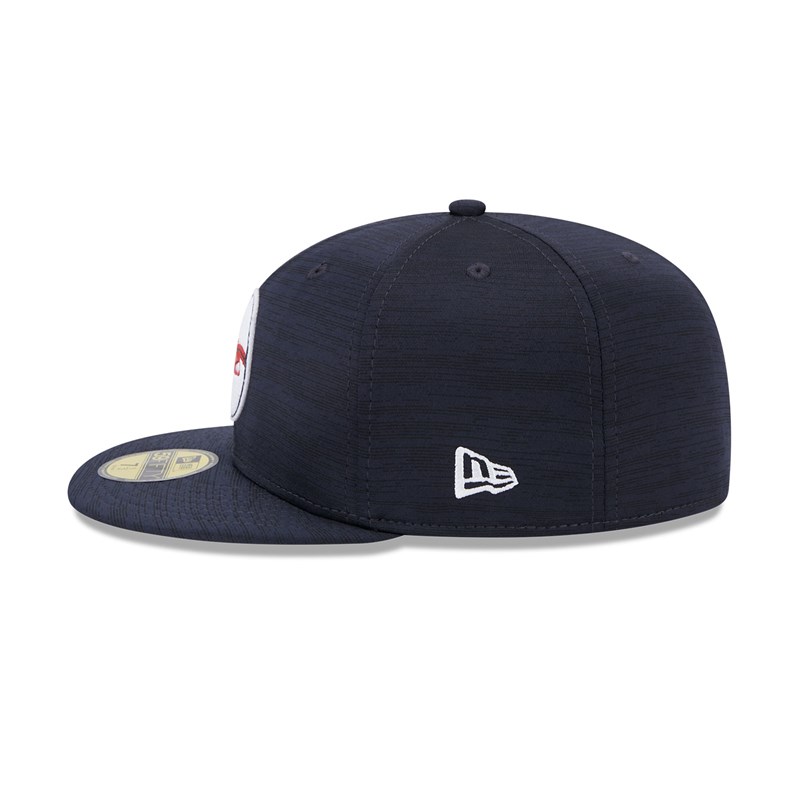 Blue New Era Boston Sox MLB Clubhouse Fitted Cap 59fifty | VMFL76342