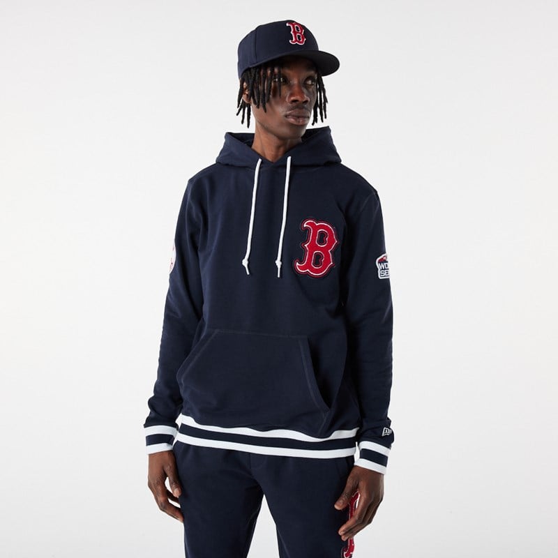 Blue New Era Boston Sox MLB Logo Select Hoodie | XANE07652