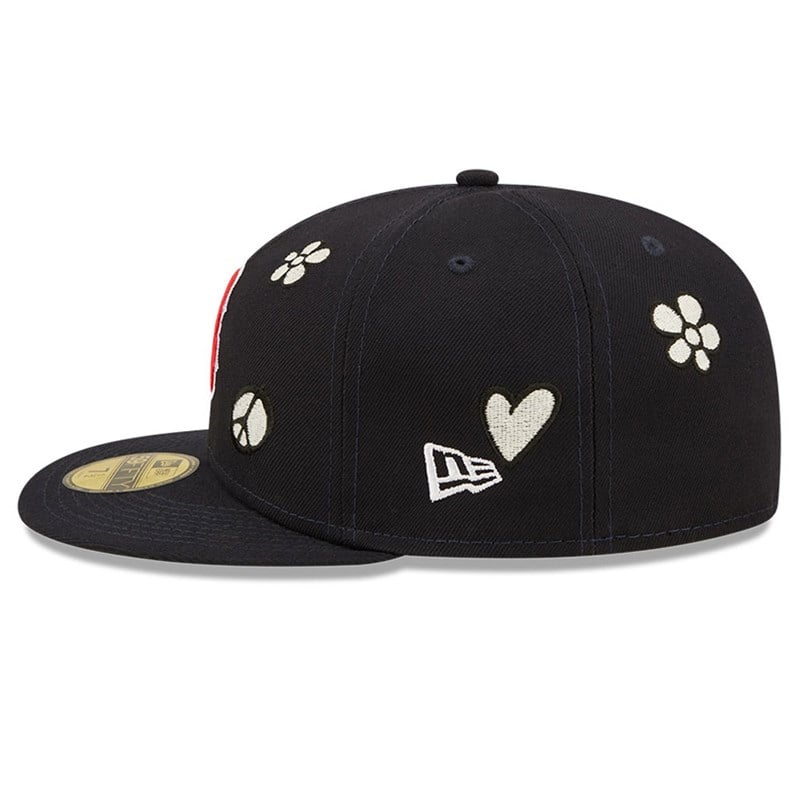 Blue New Era Boston Sox MLB Sunlight Pop Cap 59fifty | GPHV10479