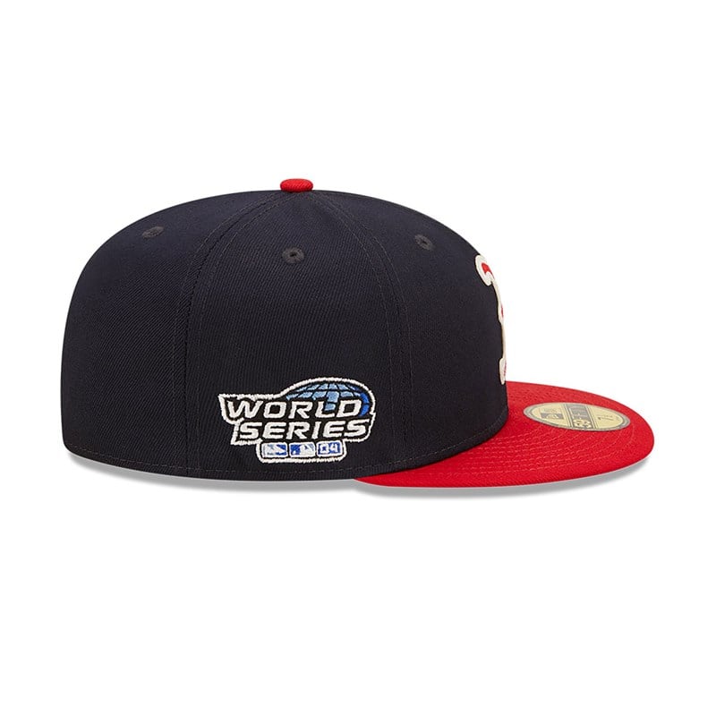 Blue New Era Boston Sox Ne Letterman Fitted Cap 59fifty | VHLX08592