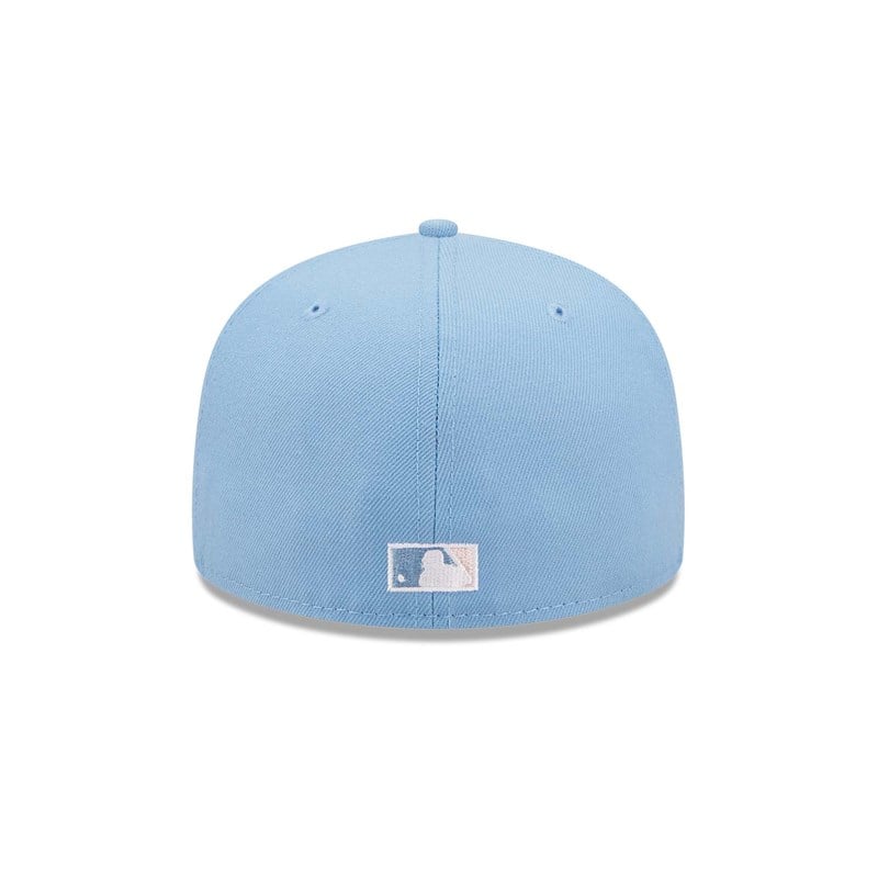 Blue New Era Boston Sox Pastel Fitted Cap 59fifty | LUPS83904