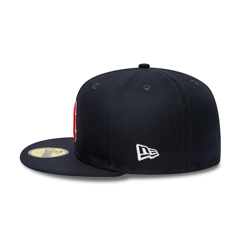 Blue New Era Boston Sox Stateview Fitted Cap 59fifty | CUHJ59480