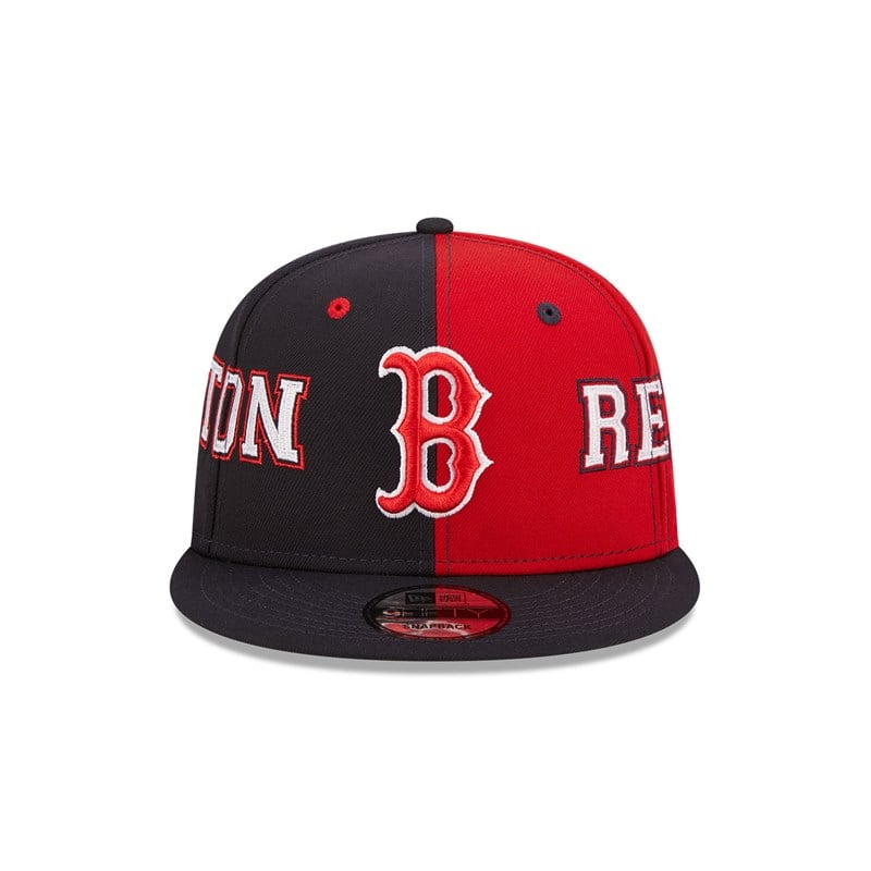 Blue New Era Boston Sox Teamsplit Cap 9fifty | NLSM04127