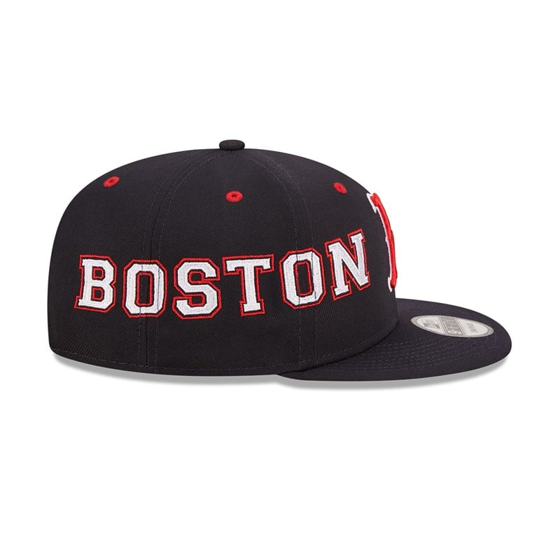 Blue New Era Boston Sox Teamsplit Cap 9fifty | NLSM04127