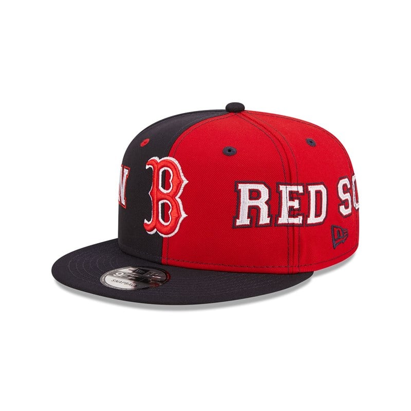 Blue New Era Boston Sox Teamsplit Cap 9fifty | NLSM04127