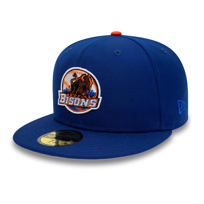 Blue New Era Buffalo Bisons Milb Fitted Cap 59fifty | KGAS41935