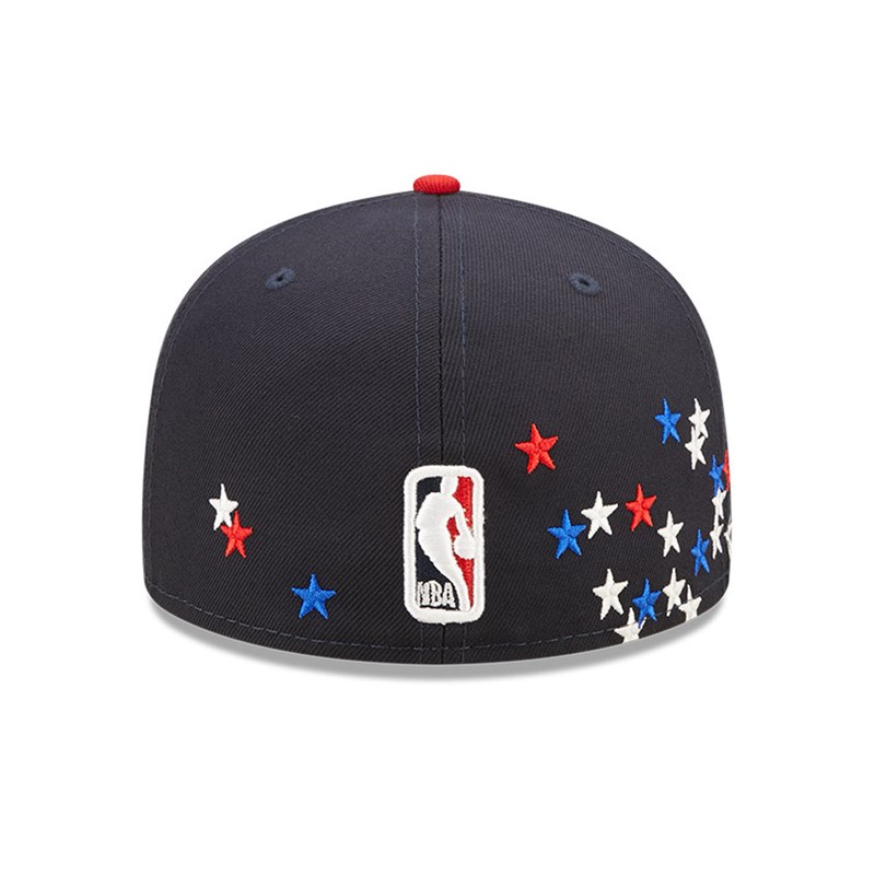 Blue New Era Chicago Bulls NBA Americana Fitted Cap 59fifty | VBDL53874