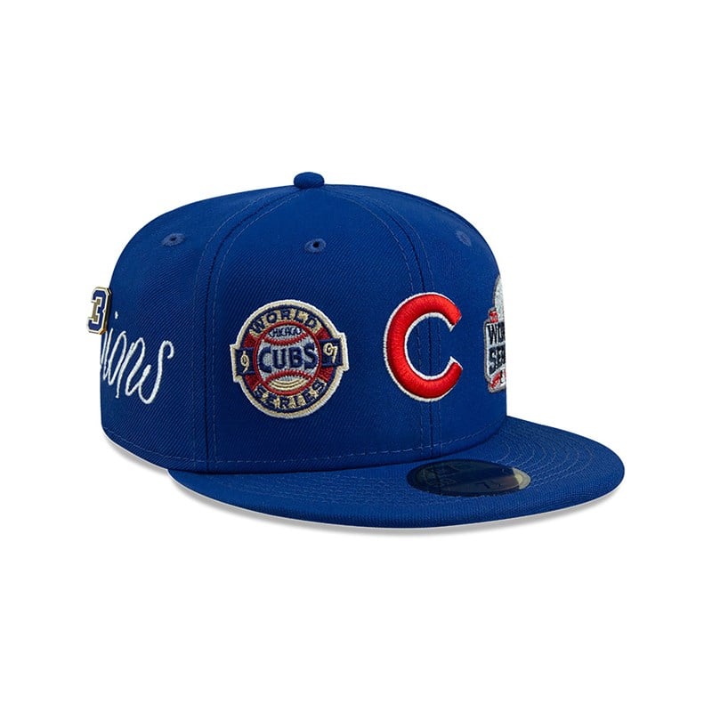 Blue New Era Chicago Cubs Historic Champs Fitted Cap 59fifty | CODB45268