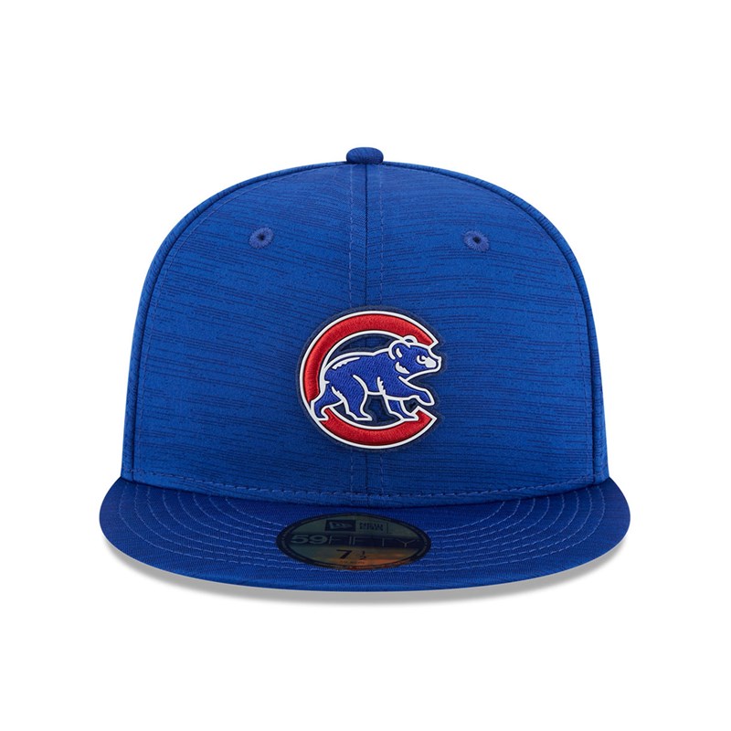 Blue New Era Chicago Cubs MLB Clubhouse Fitted Cap 59fifty | EOYJ87092