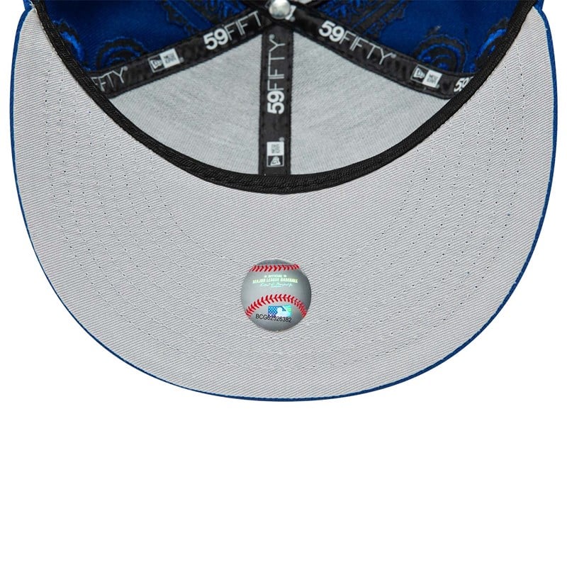 Blue New Era Chicago Cubs MLB Swirl Fitted Cap 59fifty | JCWF60172