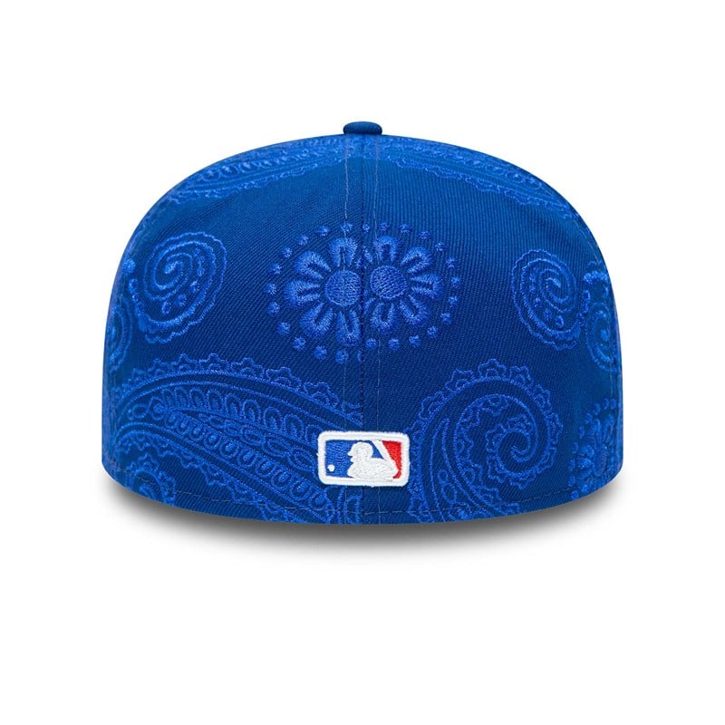 Blue New Era Chicago Cubs MLB Swirl Fitted Cap 59fifty | JCWF60172