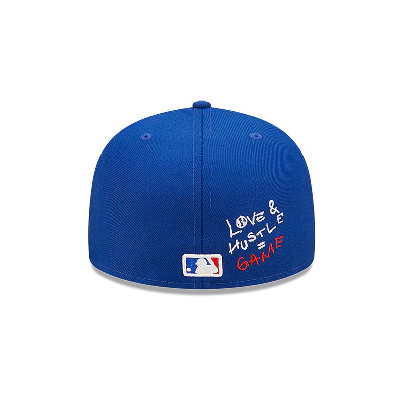 Blue New Era Chicago Cubs MLB Team Heart Fitted Cap 59fifty | TAXI58123