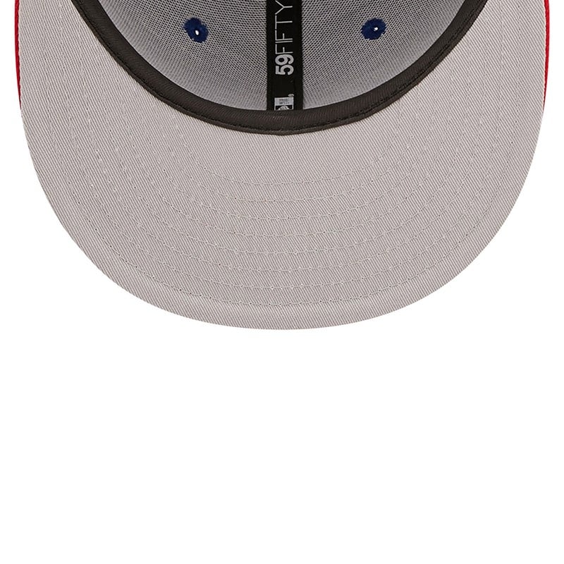 Blue New Era Chicago Cubs Ne Letterman Fitted Cap 59fifty | KWAX25360