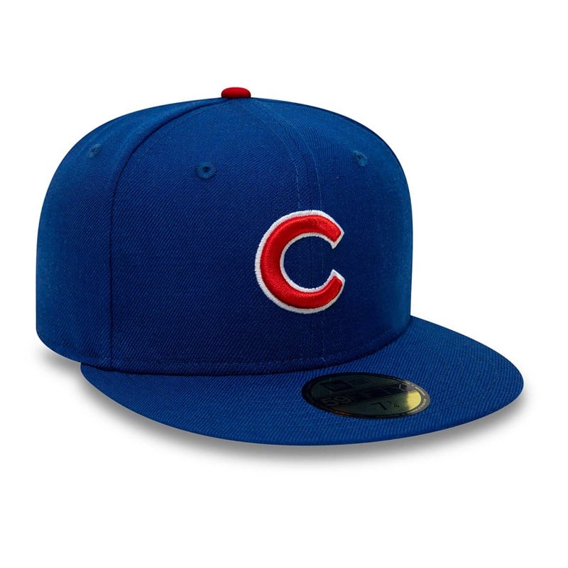 Blue New Era Chicago Cubs Premium Authentic On Field Game Wool Fitted Cap 59fifty | SBEX63109