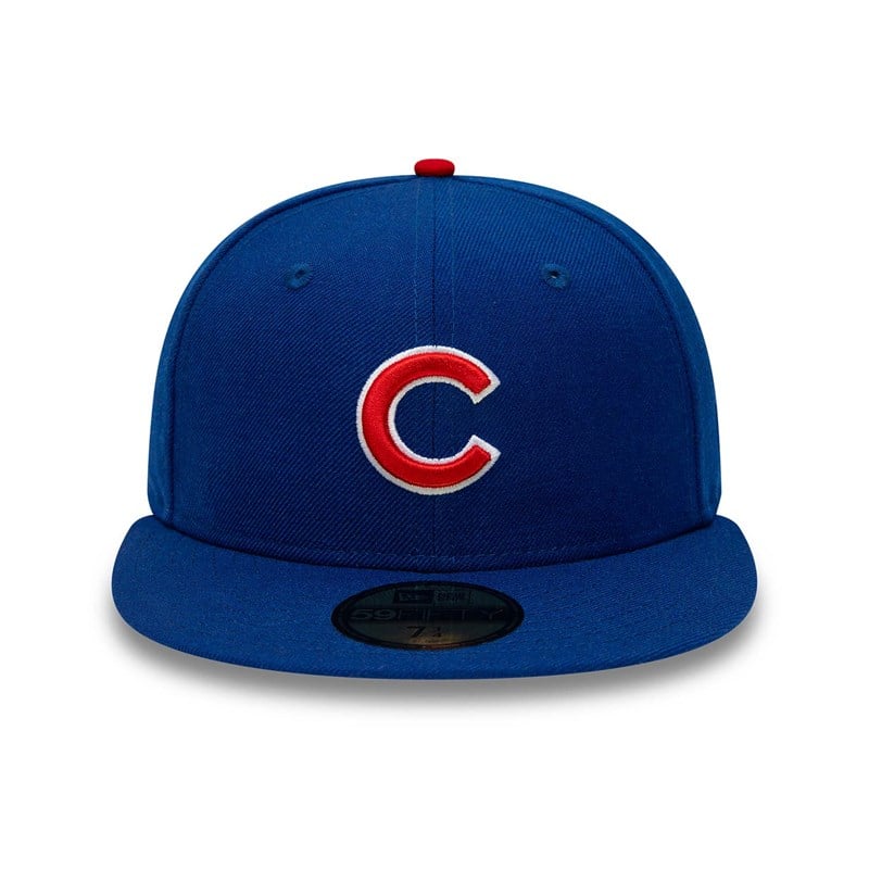 Blue New Era Chicago Cubs Premium Authentic On Field Game Wool Fitted Cap 59fifty | SBEX63109