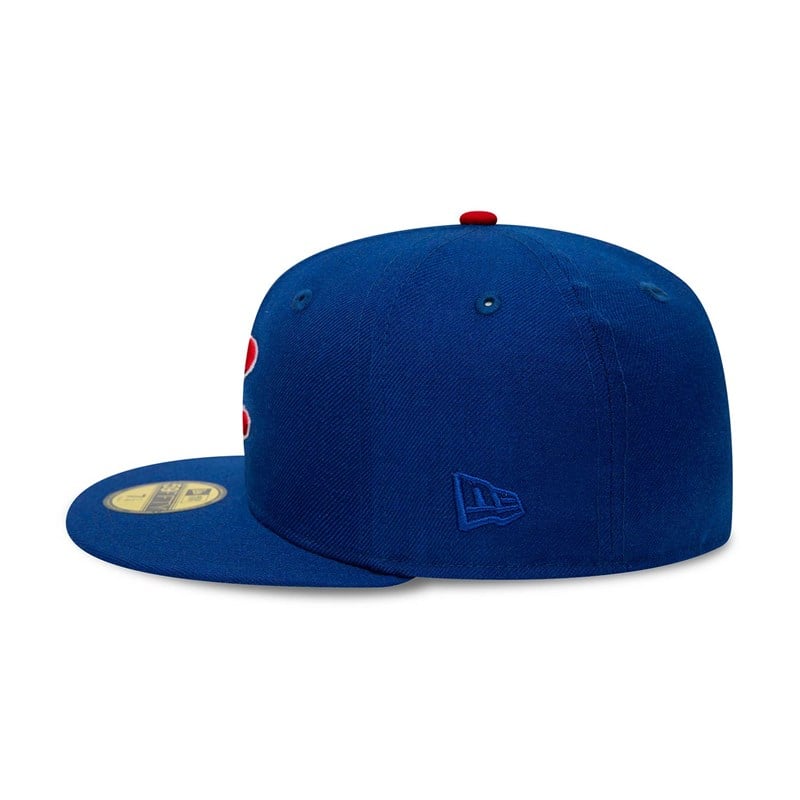 Blue New Era Chicago Cubs Premium Authentic On Field Game Wool Fitted Cap 59fifty | SBEX63109