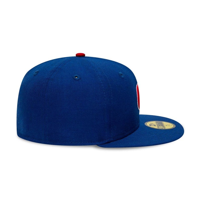 Blue New Era Chicago Cubs Premium Authentic On Field Game Wool Fitted Cap 59fifty | SBEX63109