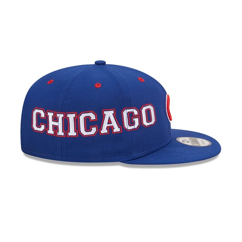 Blue New Era Chicago Cubs Teamsplit Cap 9fifty | AGIZ61029