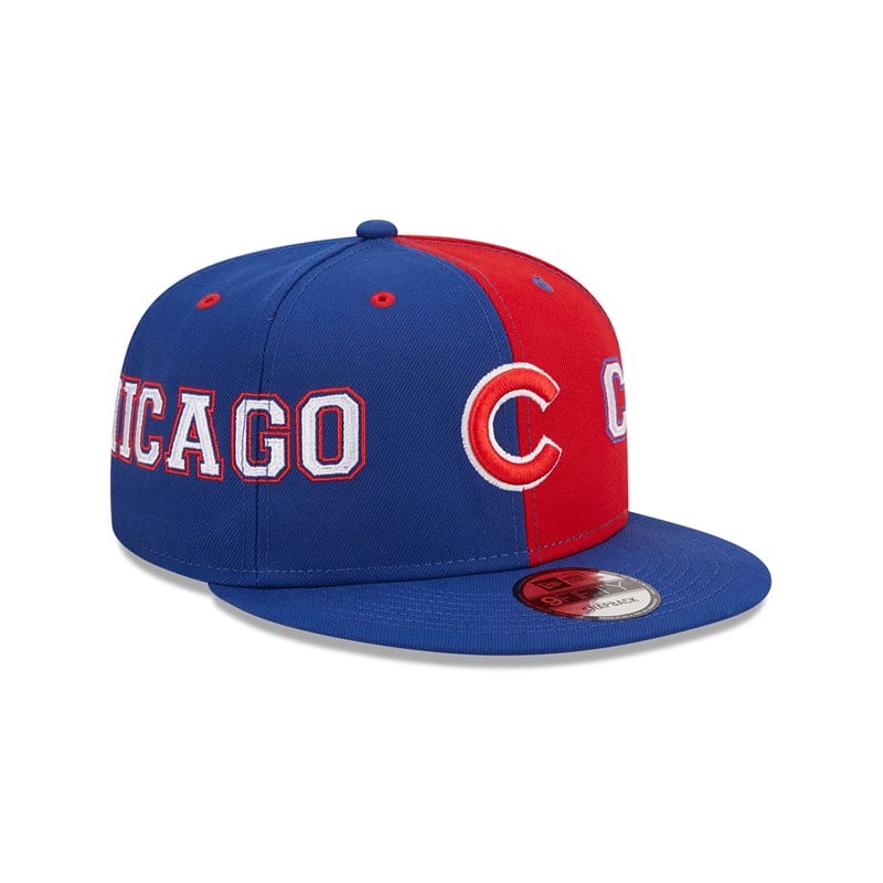 Blue New Era Chicago Cubs Teamsplit Cap 9fifty | AGIZ61029