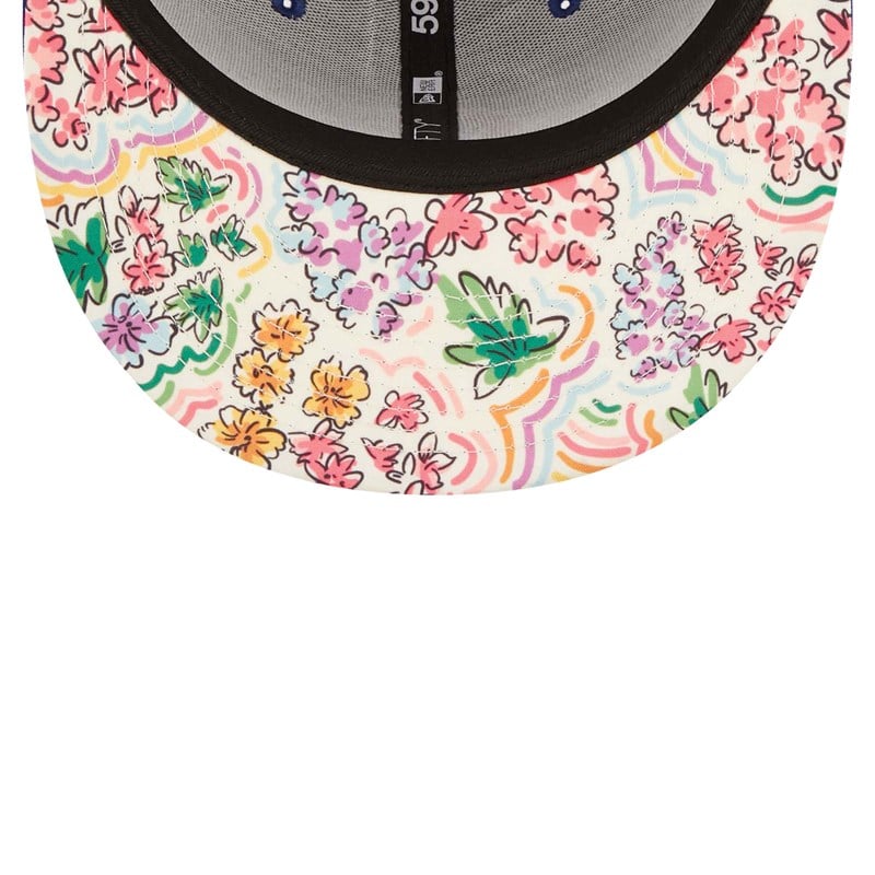 Blue New Era Chicago Cubs Watercolour Floral Cap 59fifty | RNGZ27096