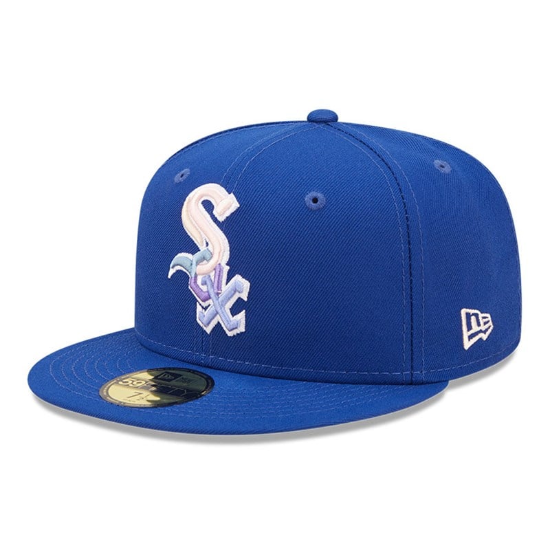 Blue New Era Chicago Sox MLB Nightbreak Team Fitted Cap 59fifty | LFXA49378