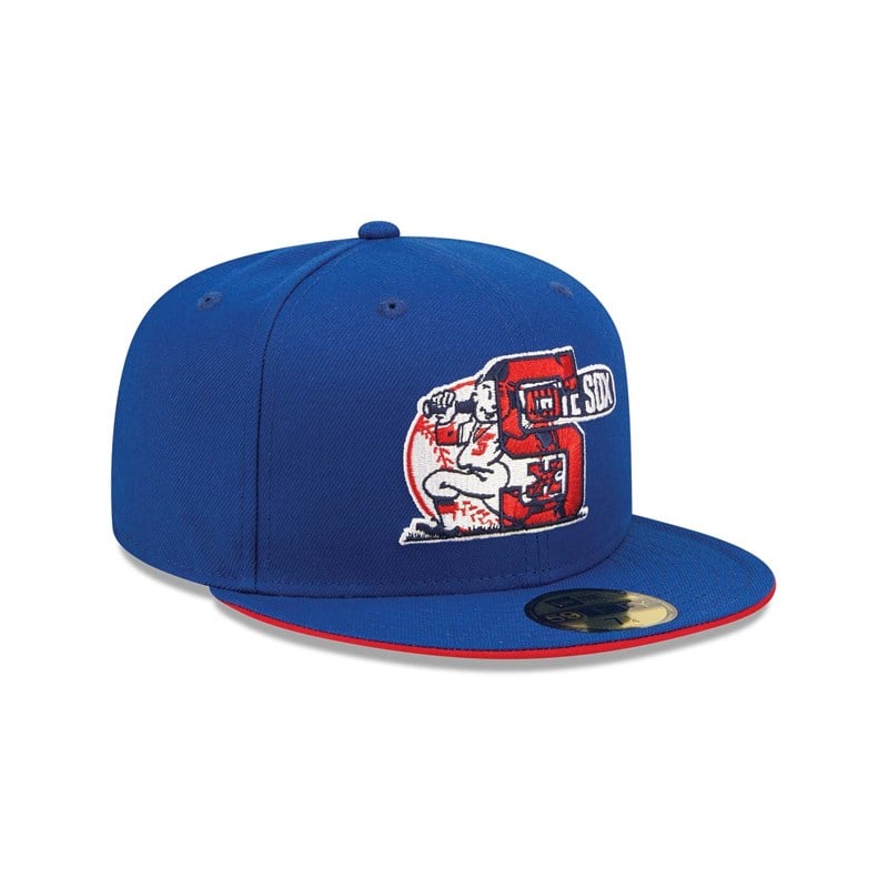 Blue New Era Chicago Sox Team Colour Fitted Cap 59fifty | QFPZ63789