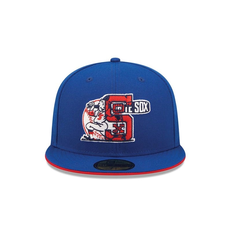 Blue New Era Chicago Sox Team Colour Fitted Cap 59fifty | QFPZ63789