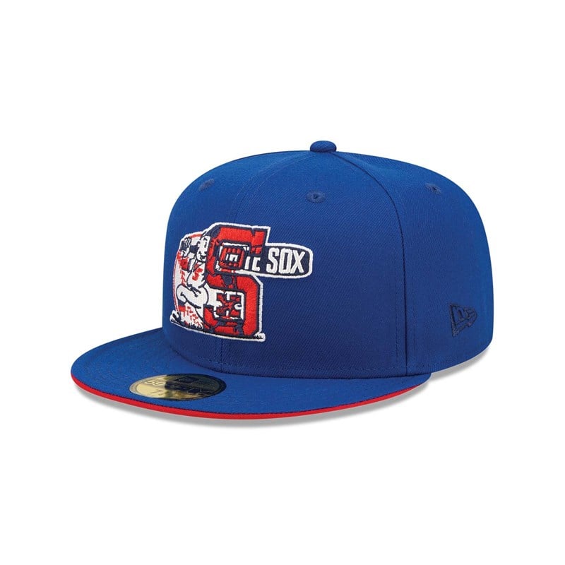 Blue New Era Chicago Sox Team Colour Fitted Cap 59fifty | QFPZ63789