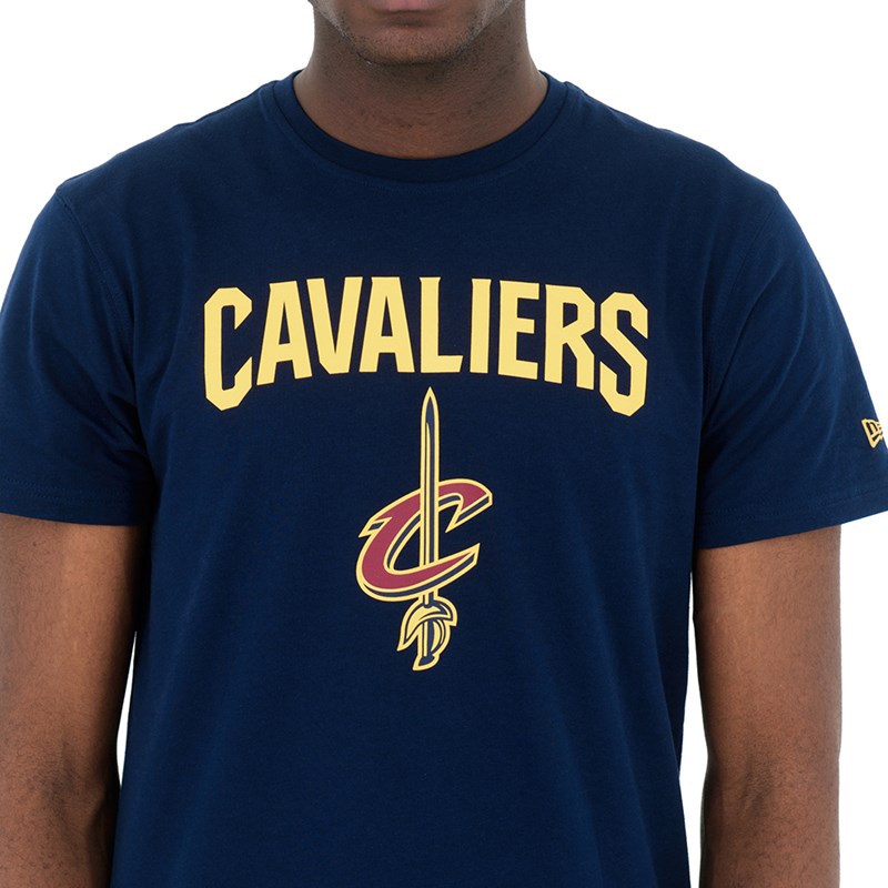 Blue New Era Cleveland Cavaliers NBA Logo T-Shirt | WCGY30692