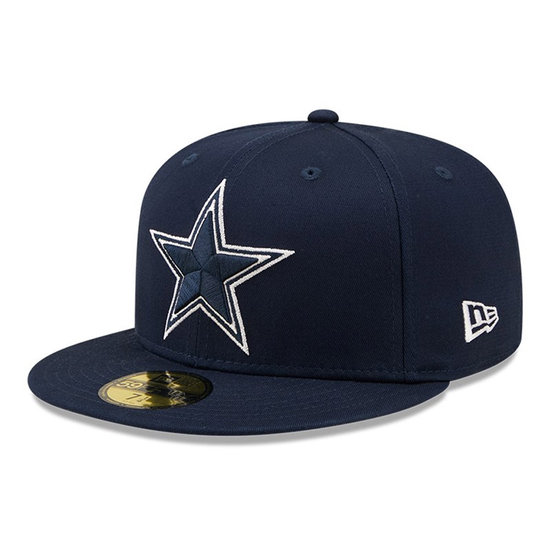 Blue New Era Dallas Cowboys Side Patch Fitted Cap 59fifty | GTKF01692