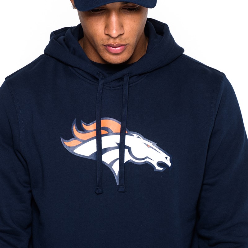 Blue New Era Denver Broncos Team Logo Hoodie | VGWN17524